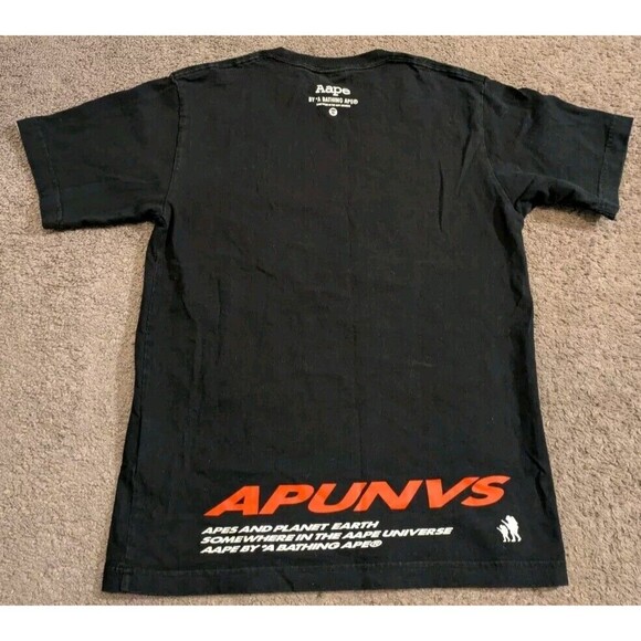 Aape By a Bathing Ape The Aape Universe Apes and Planet Earth T-Shirt Men's S - Picture 4 of 8